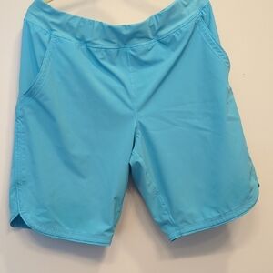 Aqua Blue Athletic Shorts
